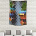 Diamond Abstract Background Background Of Diamonds In Colors Of Orange Yellow Green Blue And More Small Tapestry View2