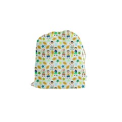 Football Kids Children Pattern Drawstring Pouches (small)  by Nexatart