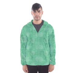 Polka Dot Scrapbook Paper Digital Green Hooded Wind Breaker (men) by Mariart