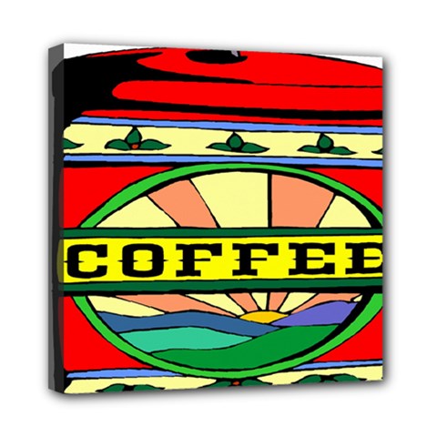 Coffee Tin A Classic Illustration Mini Canvas 8  X 8  by Nexatart