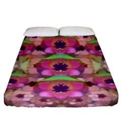 It Is Lotus In The Air Fitted Sheet (king Size) by pepitasart