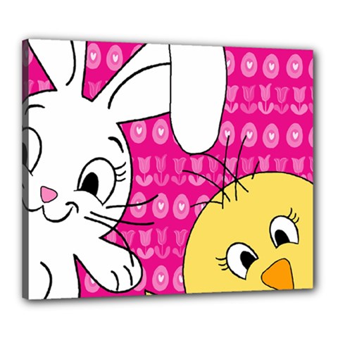 Easter Canvas 24  X 20  by Valentinaart