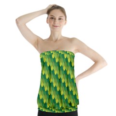 Dragon Scale Scales Pattern Strapless Top by Nexatart