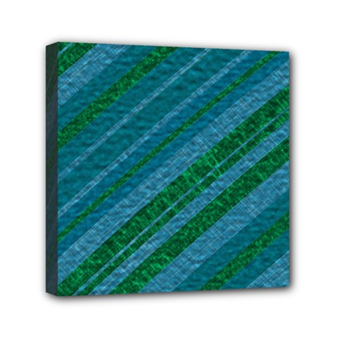 Stripes Course Texture Background Mini Canvas 6  X 6  by Nexatart