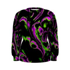 Glowing Fractal B Women s Sweatshirt by Fractalworld