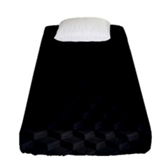 Black Pattern Dark Texture Background Fitted Sheet (single Size) by Nexatart