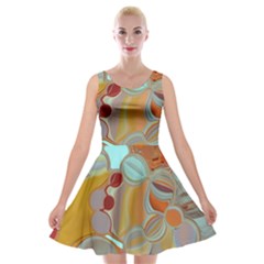 Liquid Bubbles Velvet Skater Dress by digitaldivadesigns