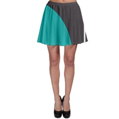 Turquoise Line Skater Skirt by mugebasakart