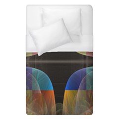 Black Cross With Color Map Fractal Image Of Black Cross With Color Map Duvet Cover (single Size) by Nexatart