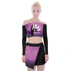 Dance Off Shoulder Top With Skirt Set by LetsDanceHaveFun