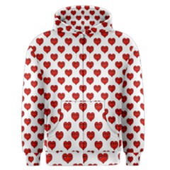 Emoji Heart Shape Drawing Pattern Men s Zipper Hoodie by dflcprintsclothing