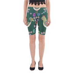 Easter Yoga Cropped Leggings by Valentinaart