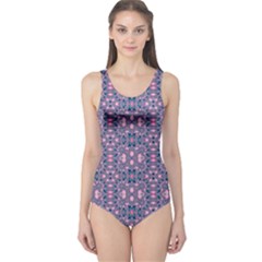 Fractalpurple 2 One Piece Swimsuit by jcreative