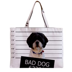 Bad Dog Zipper Mini Tote Bag by Valentinaart