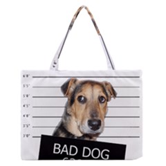 Bad Dog Medium Zipper Tote Bag by Valentinaart