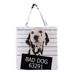 Bad Dog Grocery Tote Bag by Valentinaart