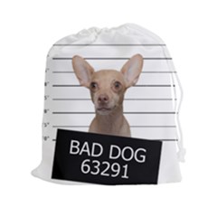 Bad Dog Drawstring Pouches (xxl) by Valentinaart