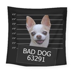 Bad Dog Square Tapestry (large) by Valentinaart