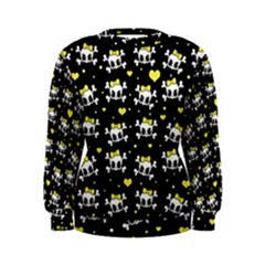 Cute Skull Women s Sweatshirt by Valentinaart