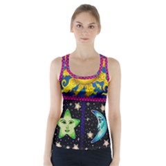 Celestial Skies Racer Back Sports Top by dawnsiegler