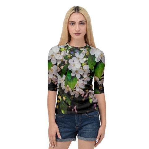 Tree Blossoms Quarter Sleeve Tee by dawnsiegler