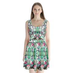 Birds In Rainforest Split Back Mini Dress  by beatbeatwing