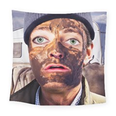 Shitfaced Square Tapestry (large) by RakeClag