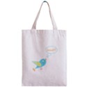 Cute Tweet Zipper Classic Tote Bag View1