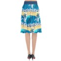 tropical surfing palm tree Flared Midi Skirt View2