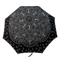 Witchcraft Symbols  Folding Umbrellas by Valentinaart