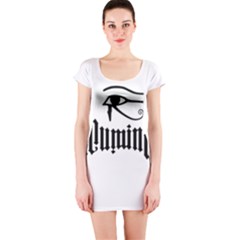 Illuminati Short Sleeve Bodycon Dress by Valentinaart