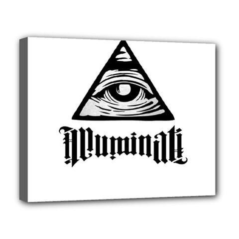 Illuminati Deluxe Canvas 20  X 16   by Valentinaart