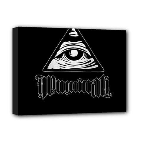 Illuminati Deluxe Canvas 16  X 12   by Valentinaart