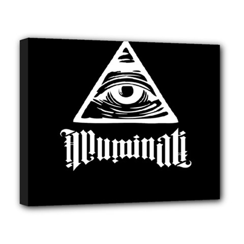 Illuminati Deluxe Canvas 20  X 16   by Valentinaart