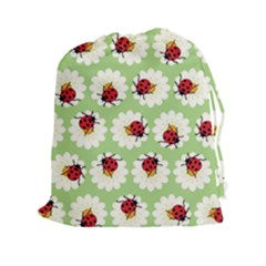 Ladybugs Pattern Drawstring Pouches (xxl) by linceazul