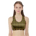 Kiwi Like Pattern Sports Bra with Border View1