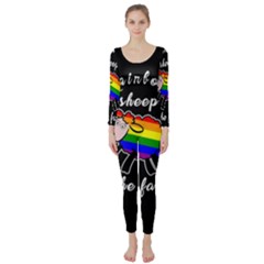 Rainbow Sheep Long Sleeve Catsuit by Valentinaart