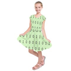 Code Number One Zero Kids  Short Sleeve Dress by Mariart