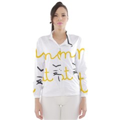 Lemon Animals Cat Orange Wind Breaker (women) by Mariart