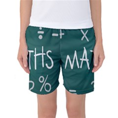 Maths School Multiplication Additional Shares Women s Basketball Shorts by Mariart