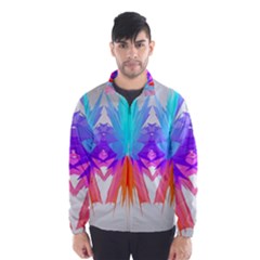 Poly Symmetry Spot Paint Rainbow Wind Breaker (men) by Mariart