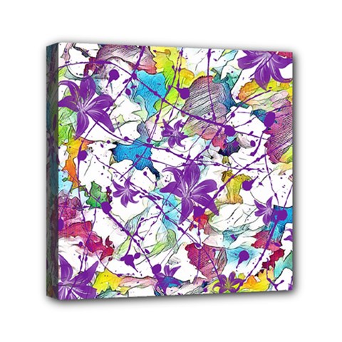 Lilac Lillys Mini Canvas 6  X 6  by designworld65