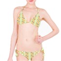 Ethnic Orange Pattern Bikini Set View1