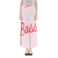 Girl Boss Pink Red Blue Sexy Maxi Skirts by Mariart