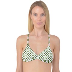 Leaves Motif Nature Pattern Reversible Tri Bikini Top by dflcprintsclothing