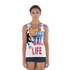 Basketball Is My Life Women s Sport Tank Top  by Valentinaart