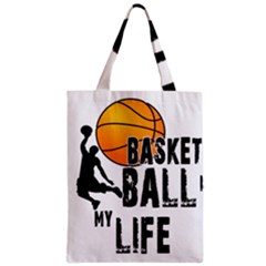 Basketball Is My Life Zipper Classic Tote Bag by Valentinaart