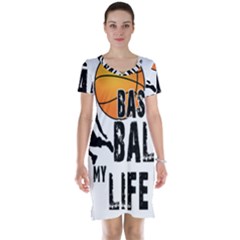 Basketball Is My Life Short Sleeve Nightdress by Valentinaart