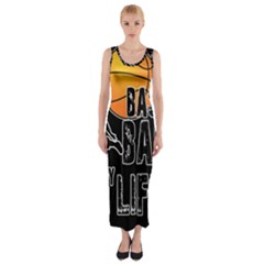 Basketball Is My Life Fitted Maxi Dress by Valentinaart