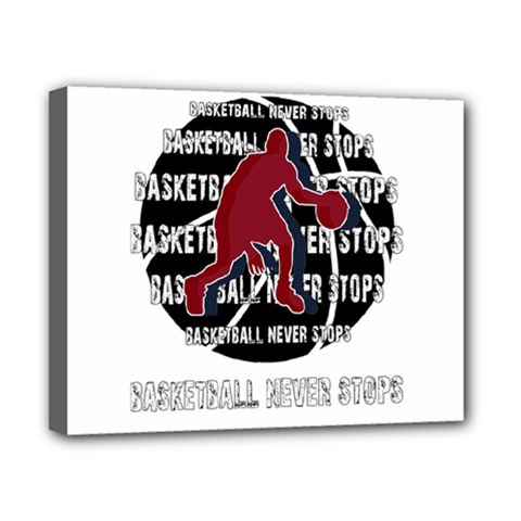 Basketball Never Stops Canvas 10  X 8  by Valentinaart